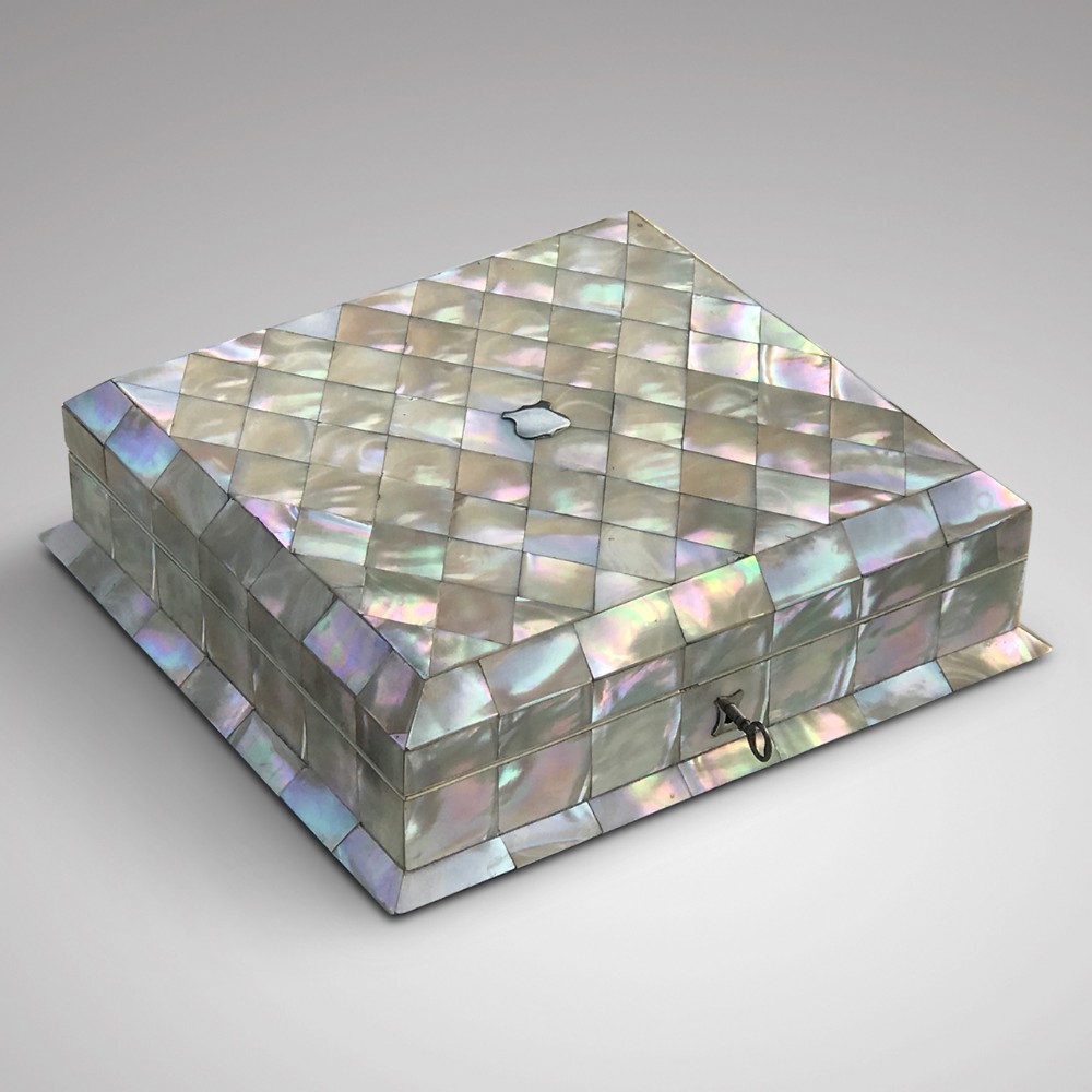 19th Century Mother of Pearl Jewellery Box