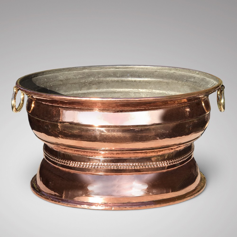 19th Century French Copper Wine Cooler
