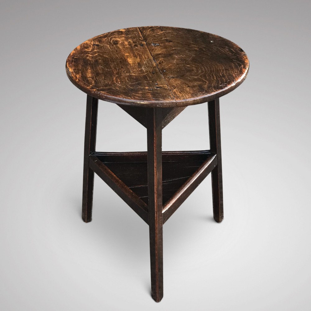 Georgian Oak Cricket Table