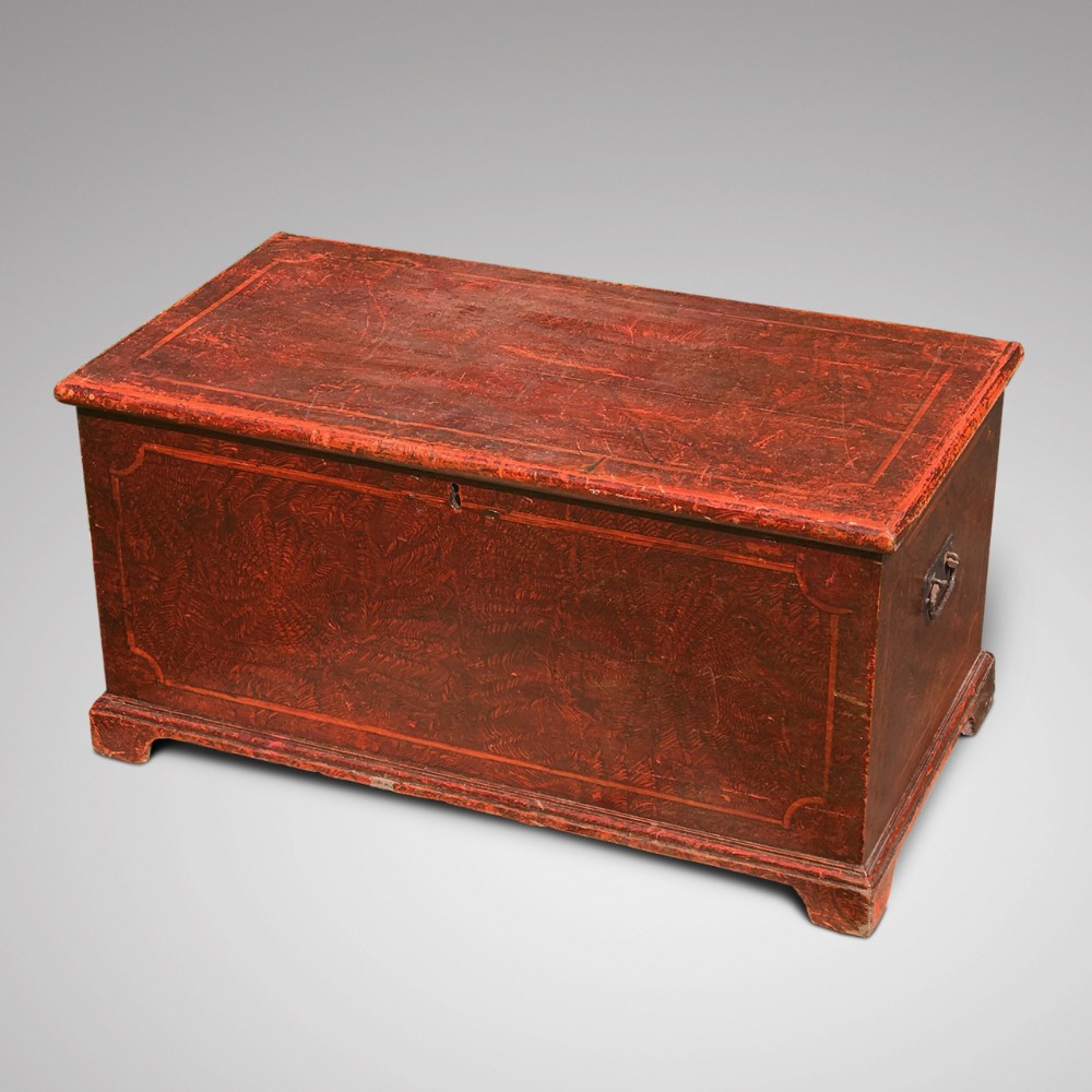 Victorian Scumble Painted Blanket Box