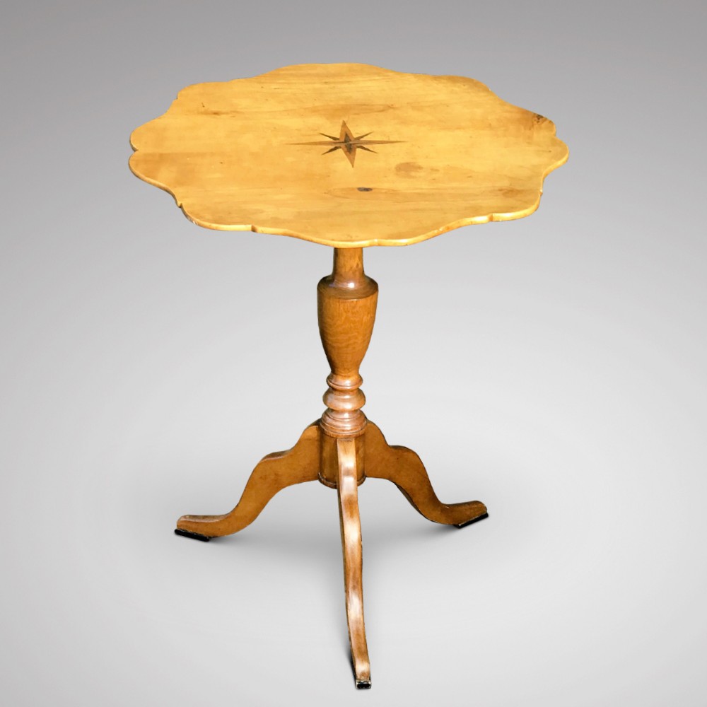 Swedish  Ash Tilt Top Lamp Table