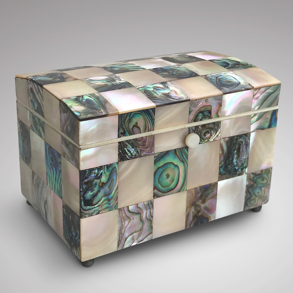 Victorian Mother of Pearl Trinket Box