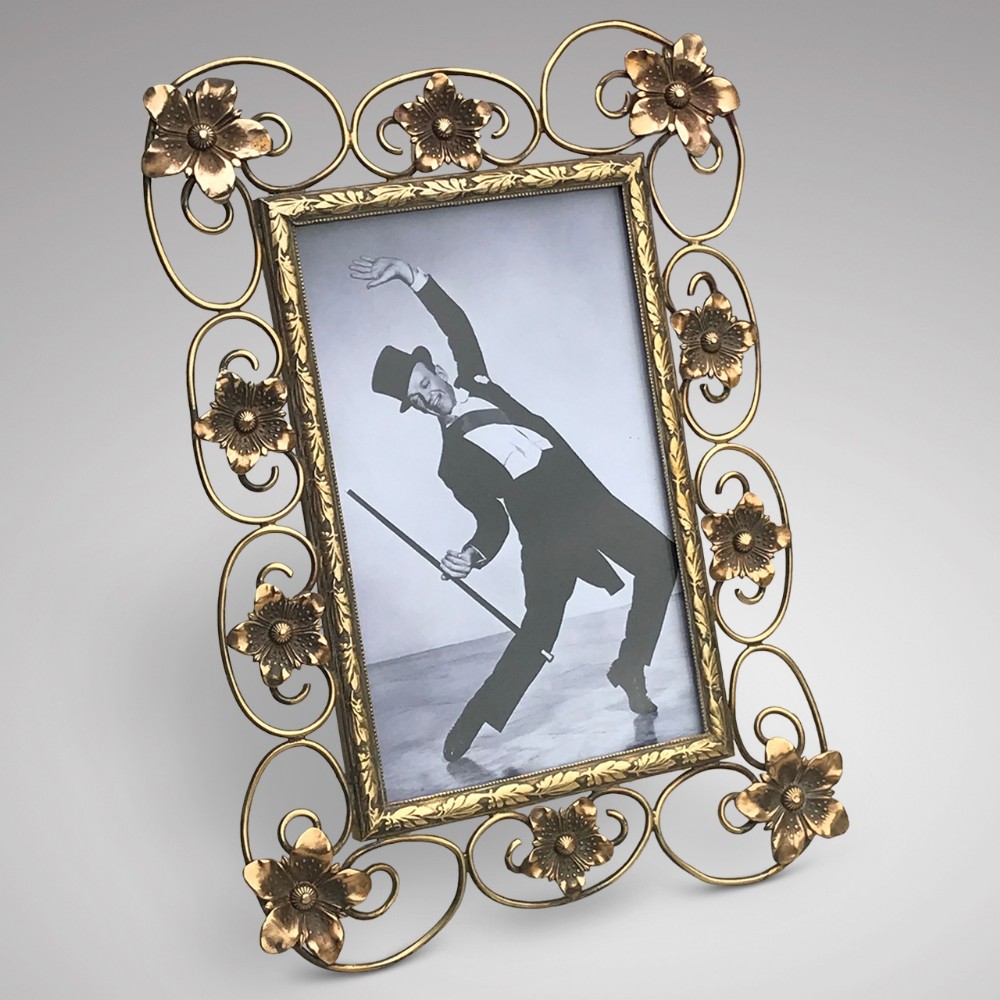 Art Nouveau Brass Photograph Frame
