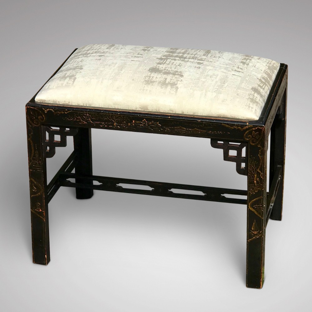Early 20th Century Chinoiserie Stool