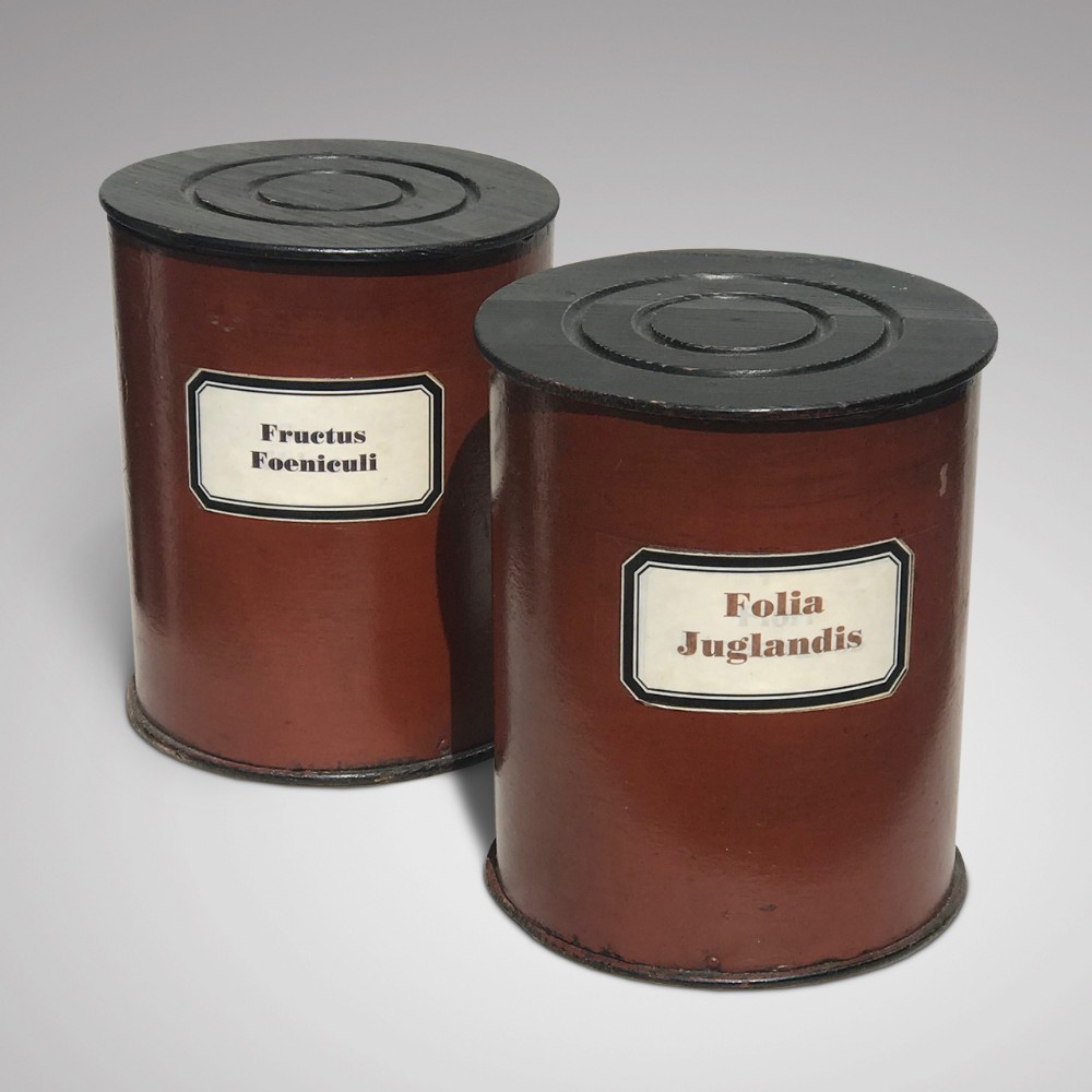 Pair of Early 20th Century French Storage Containers