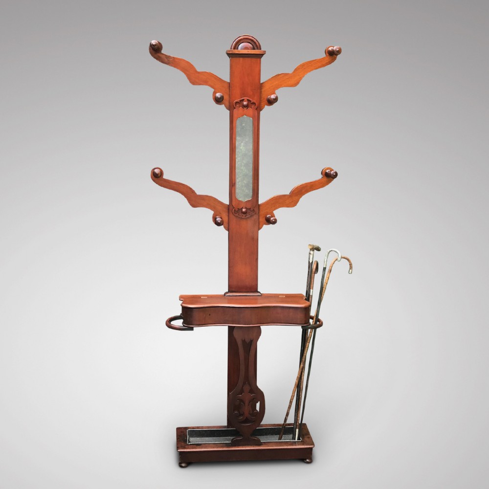 19th Century Mahogany Hall Stand