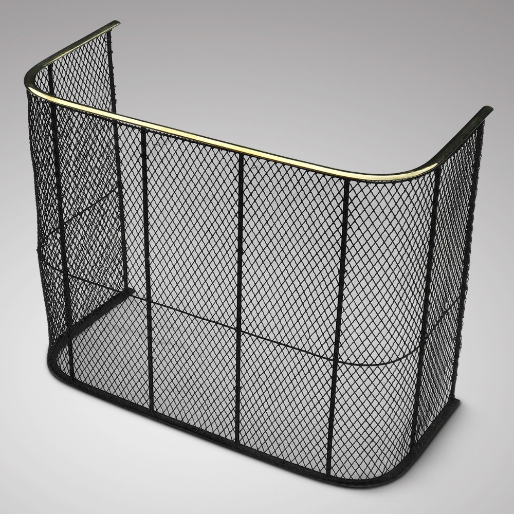 Victorian Nursery Fire Guard with Brass Top Rail