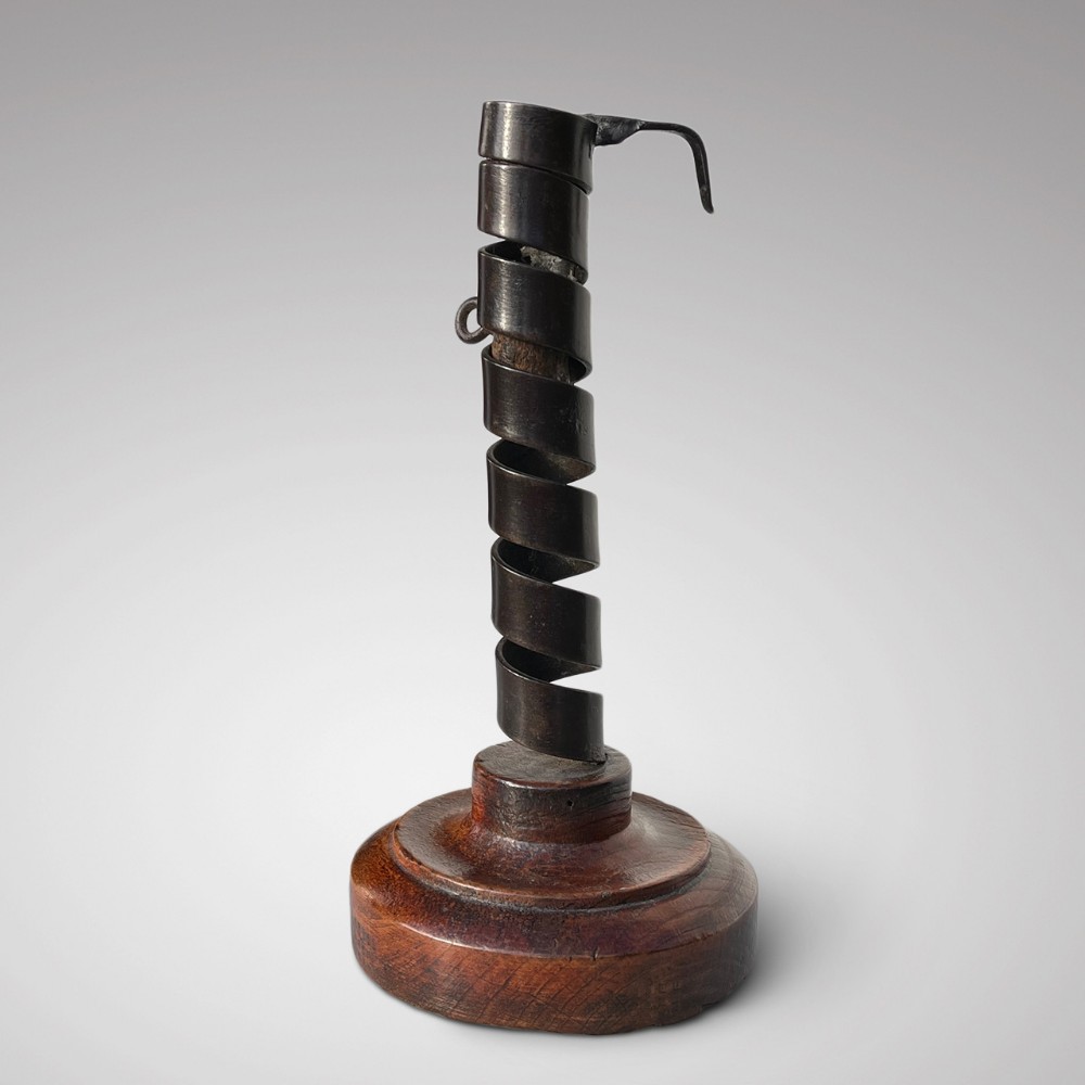 18th Century Iron Candlestick