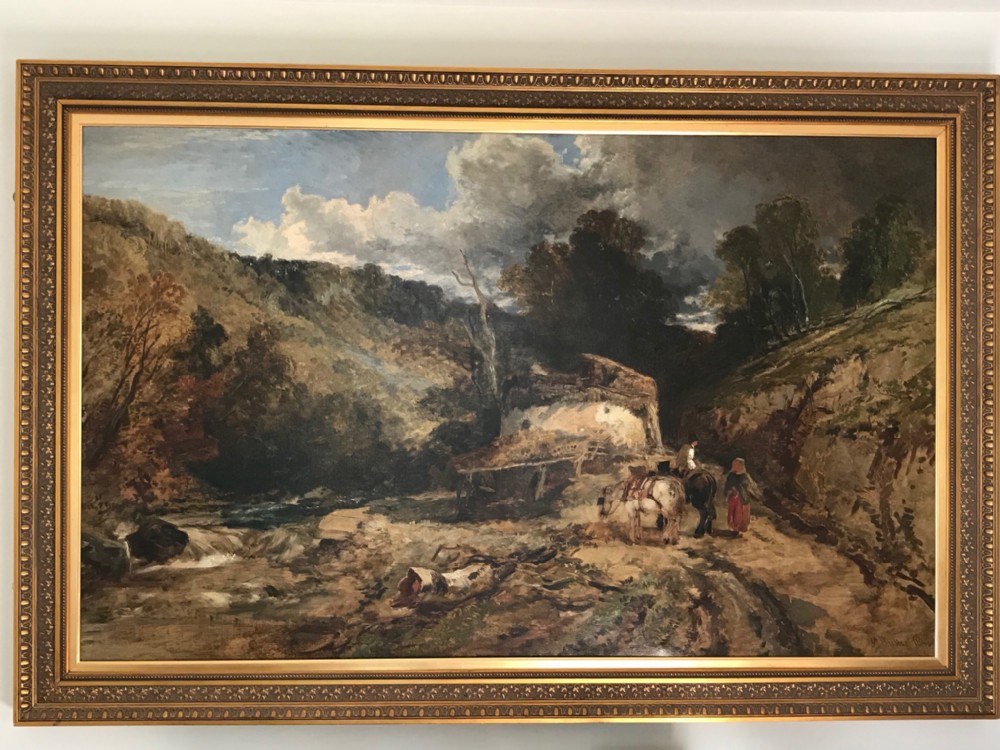 Large Oil Landscape Painting by William Muller