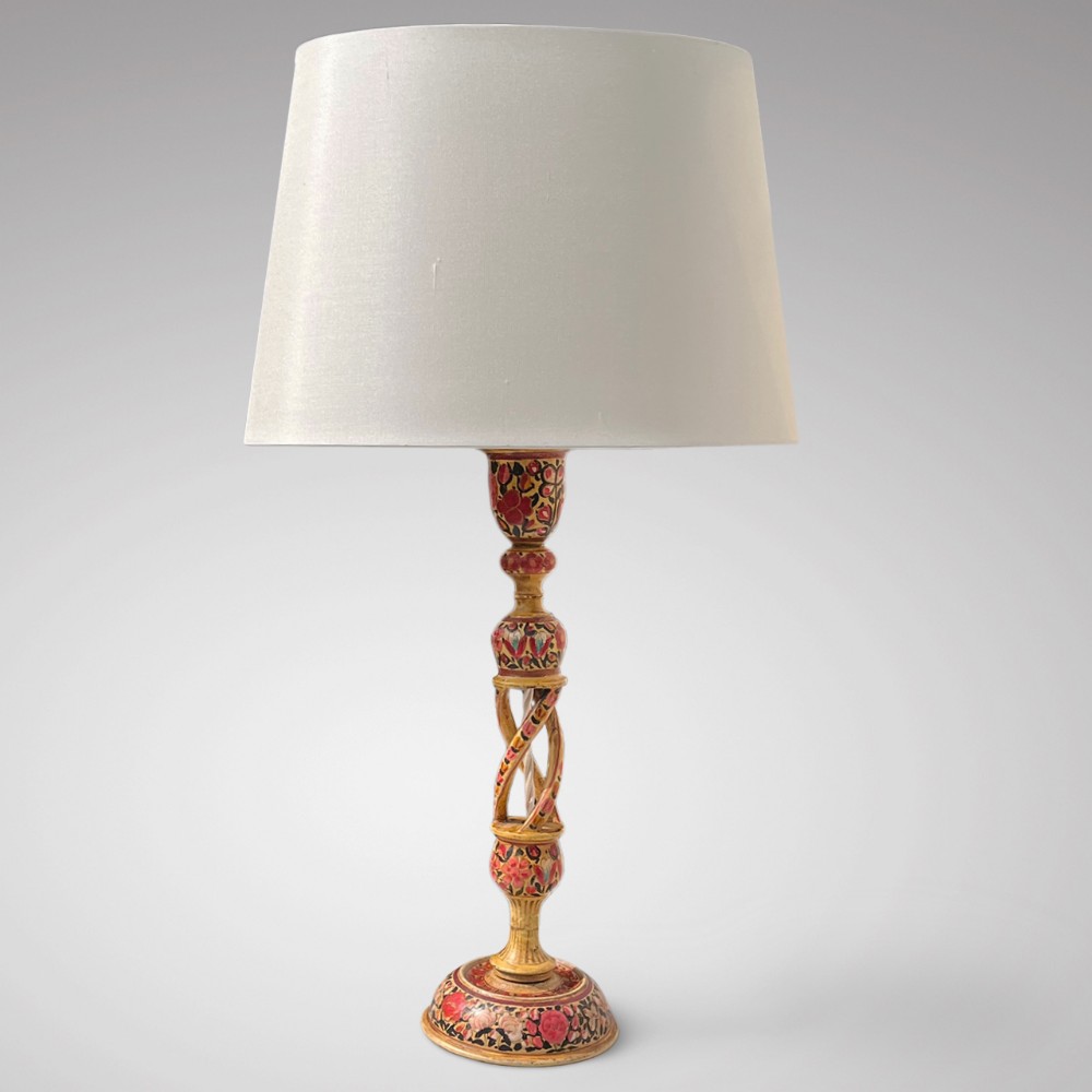 19th Century Kashmiri Table Lamp