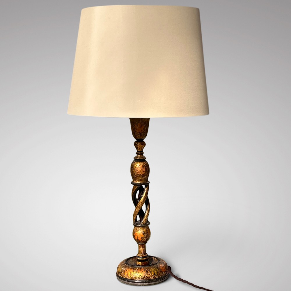 Stunning Large 19th Century Kashmiri Table Lamp
