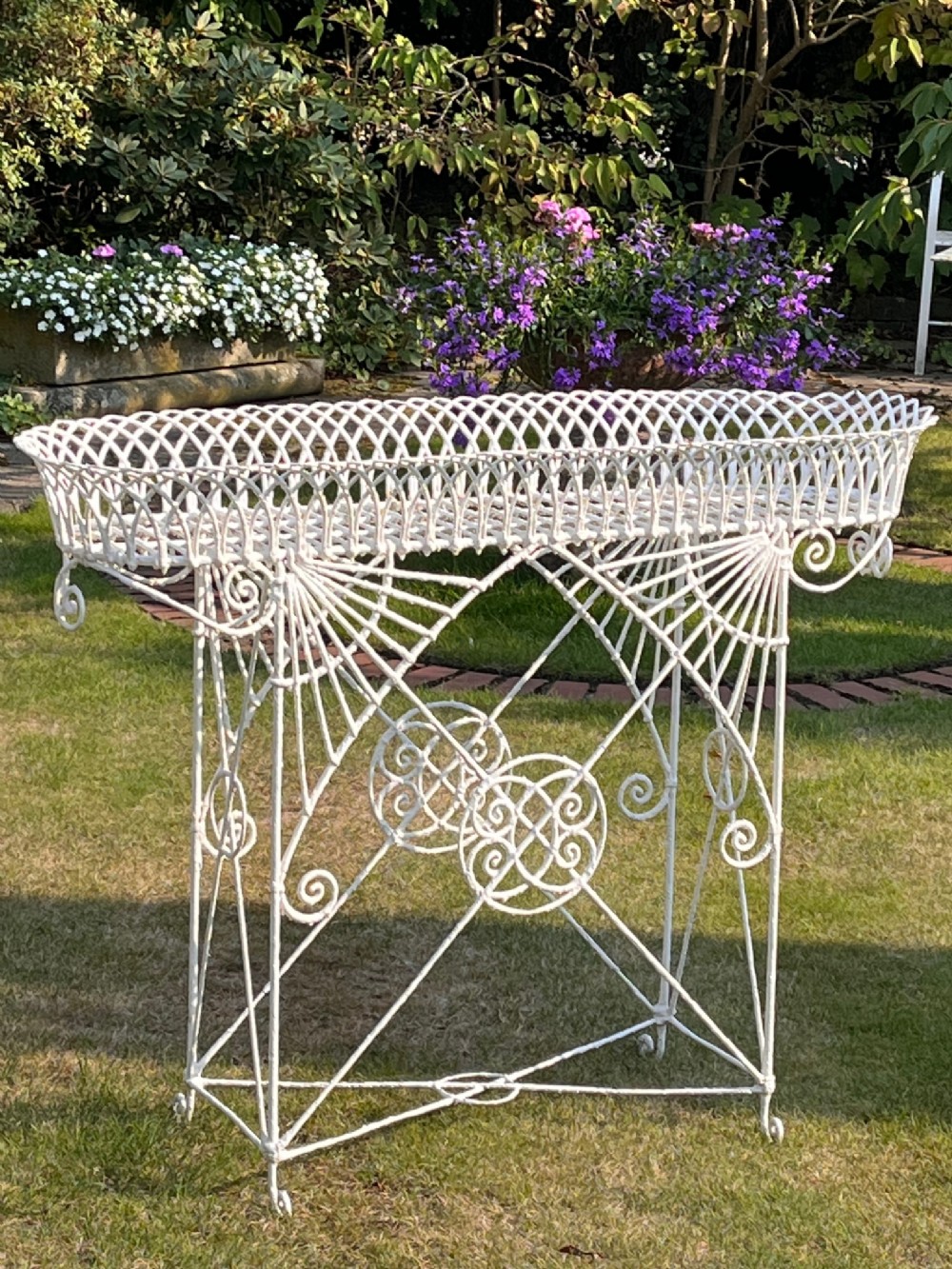 Victorian Wire Work Plant Stand