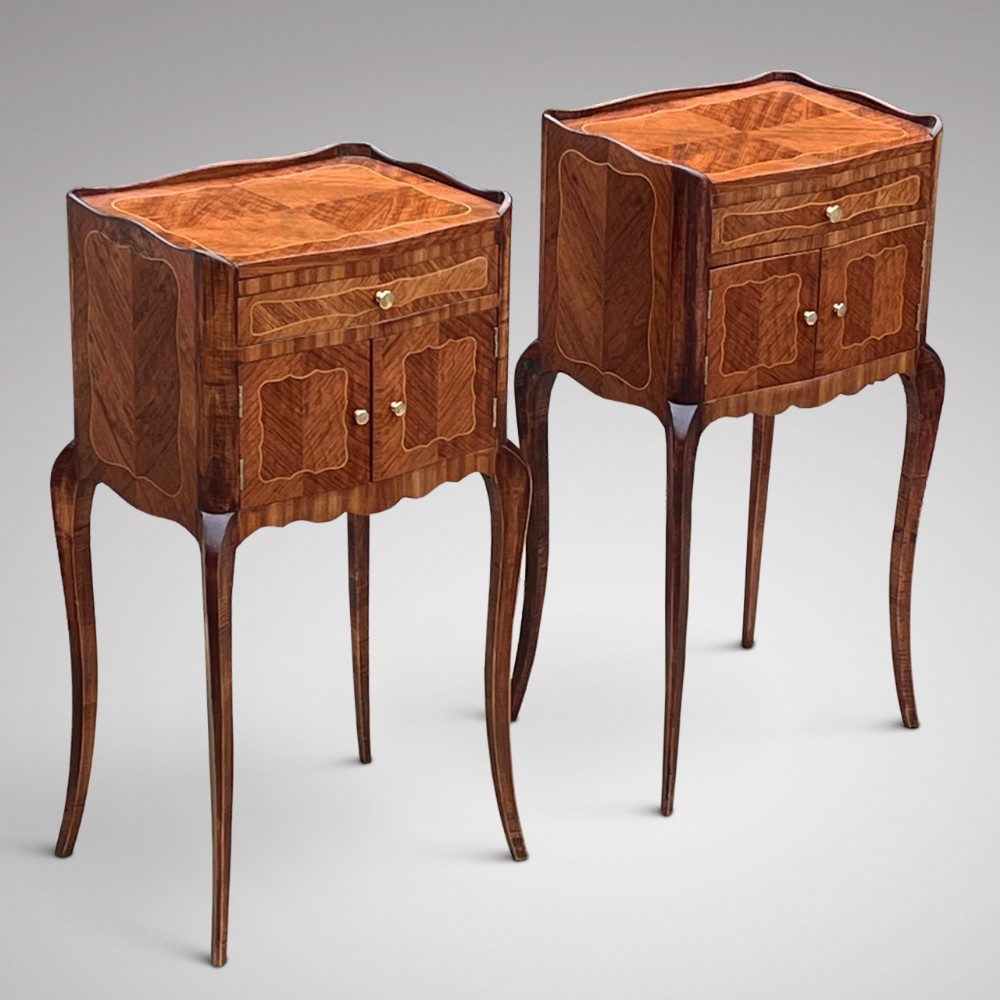 Pair of Antique French Bedside Tables