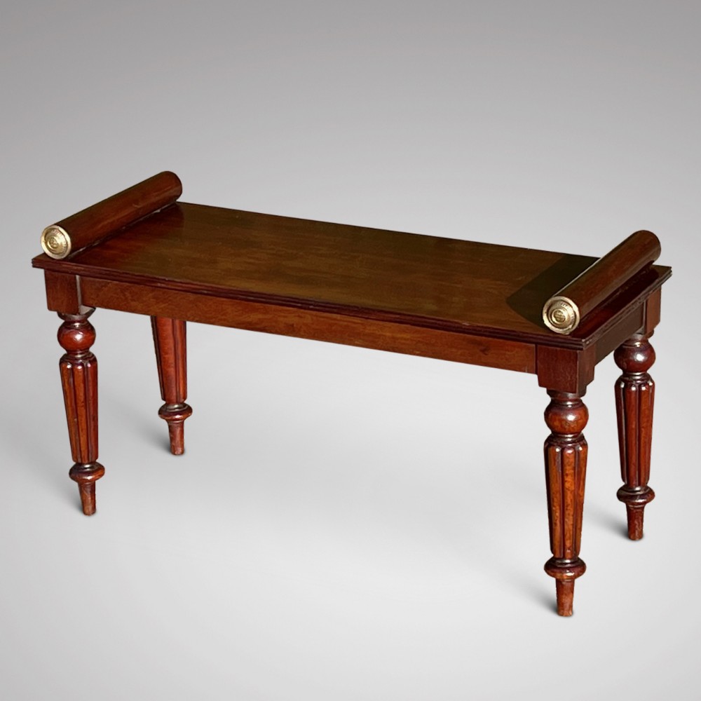 William IV Mahogany Hall Bench