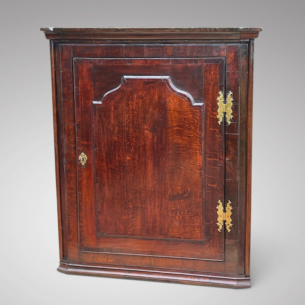 George III Oak Corner Cupboard