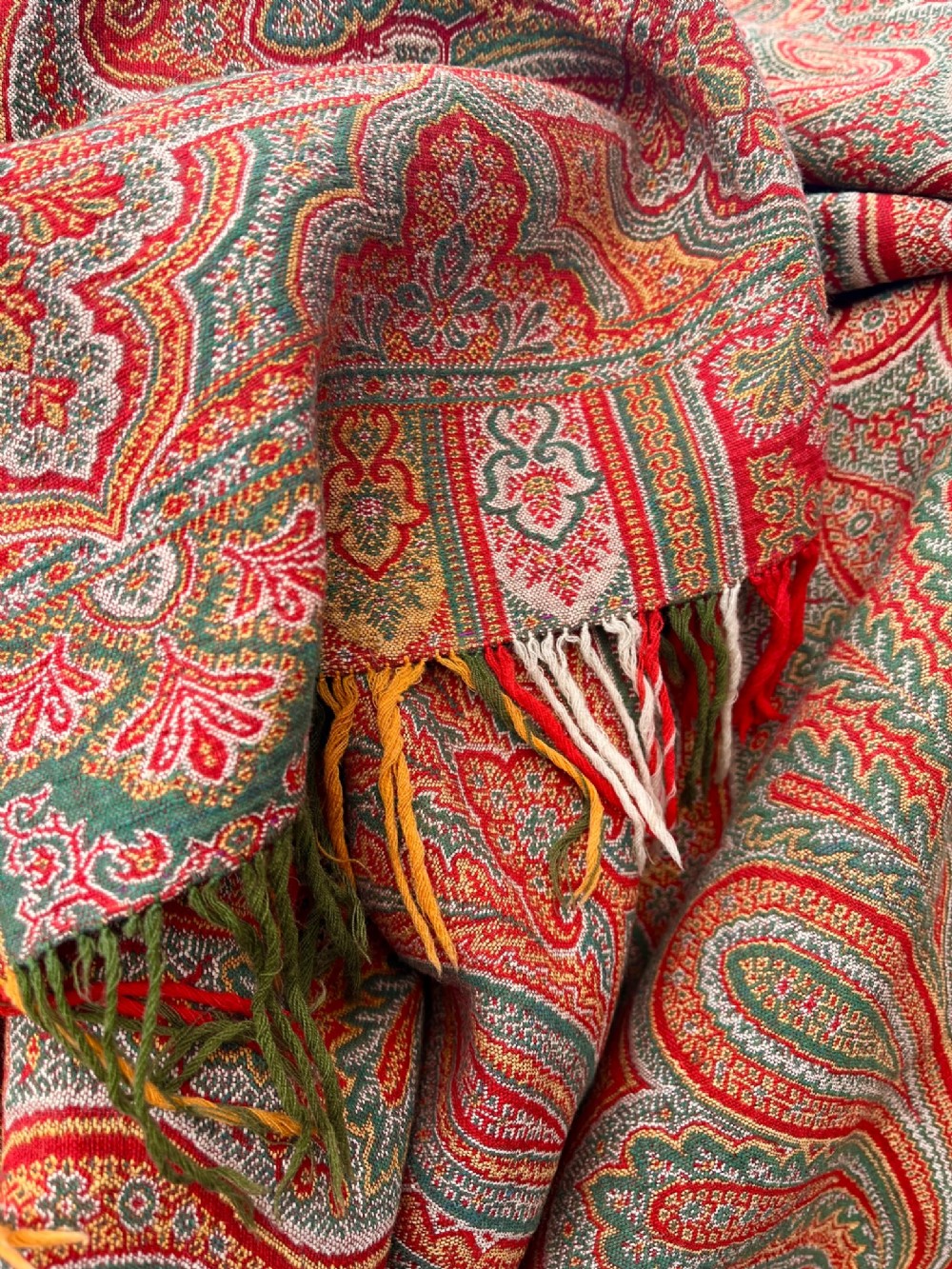 A Stunning Victorian Paisley Woollen Shawl