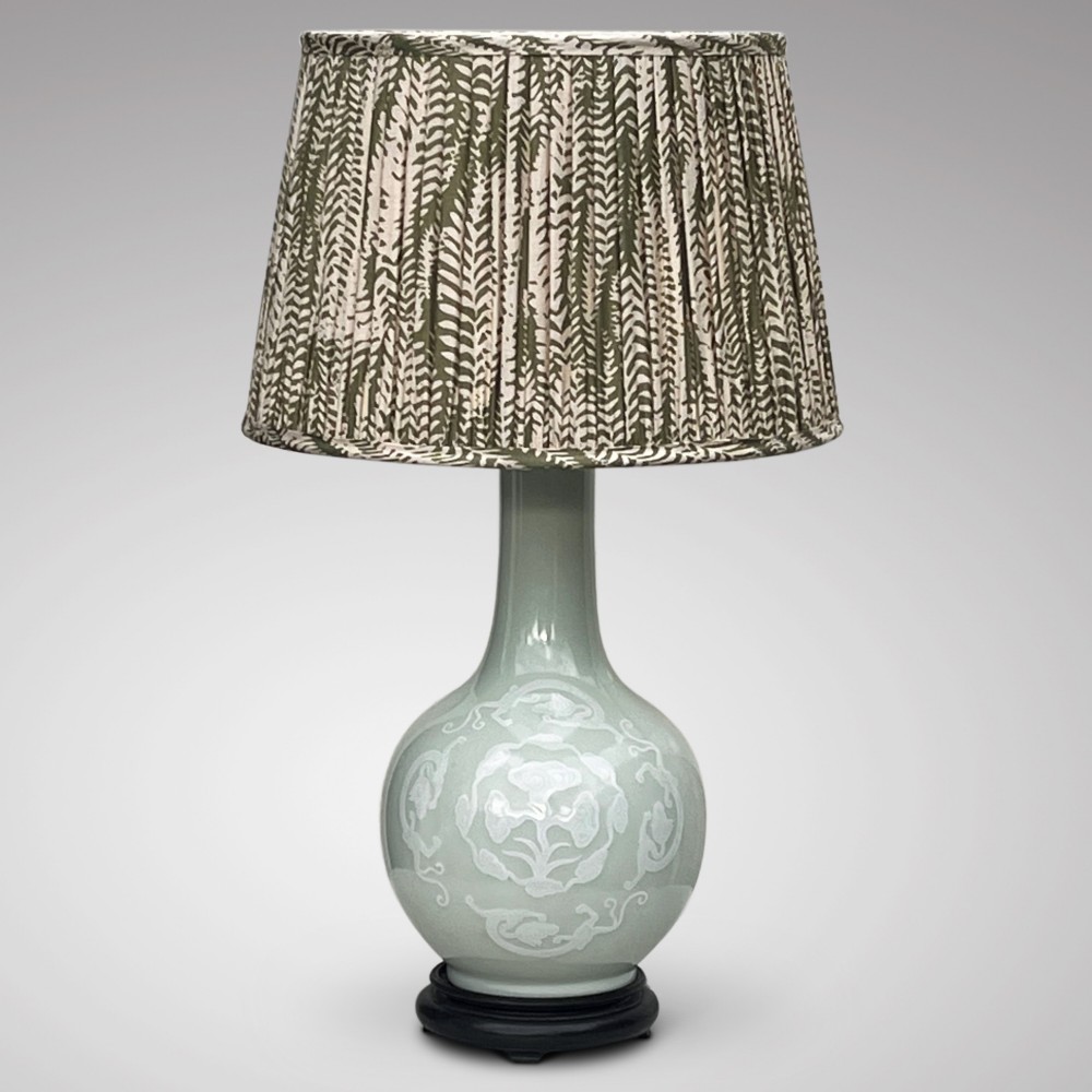 Chinese Celadon Table Lamp