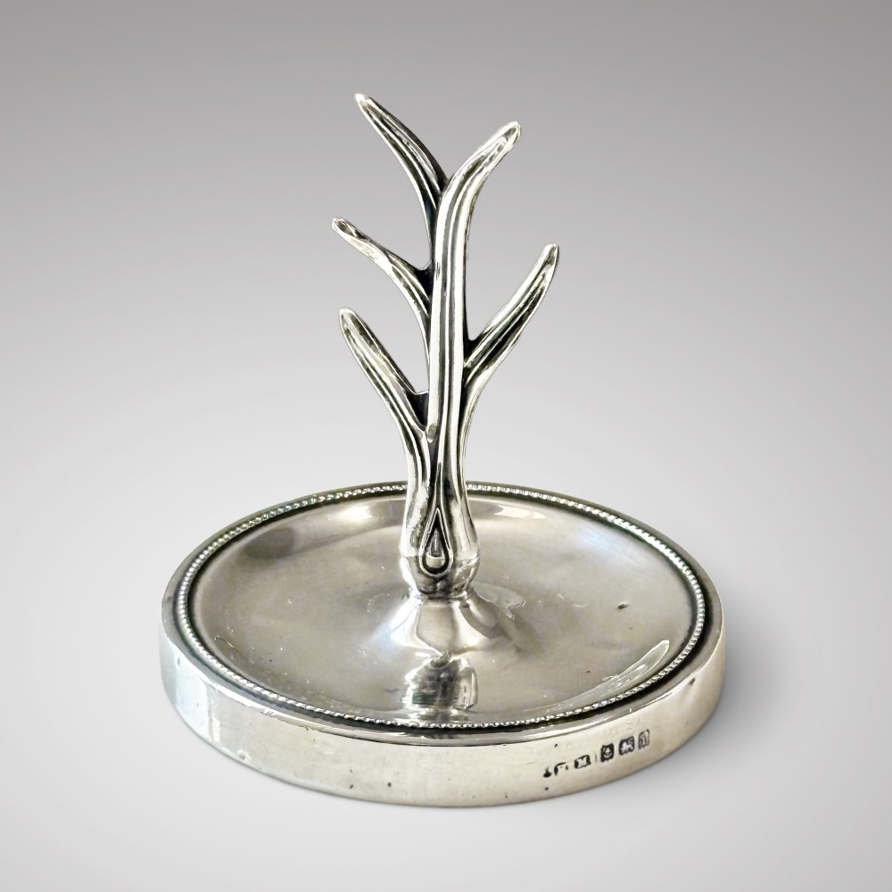 Edwardian Silver Ring Tree by Henry Matthews