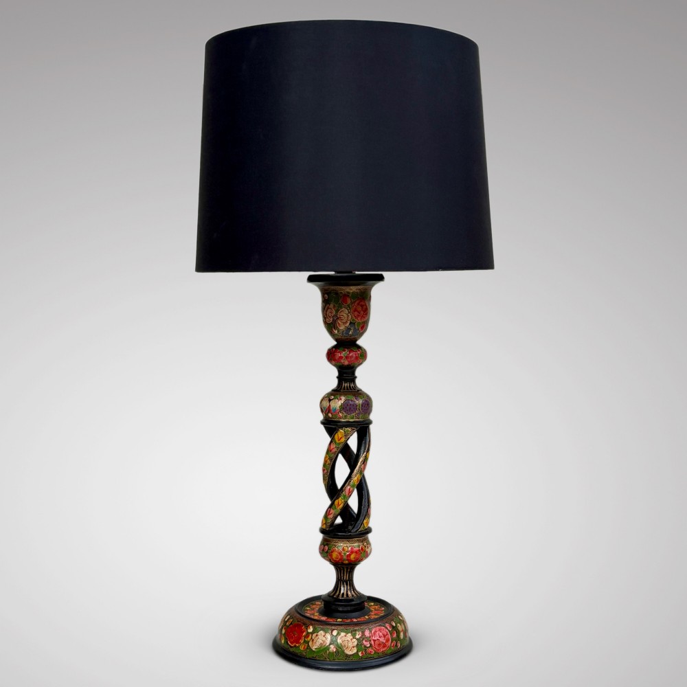 Antique Kashmiri Table Lamp