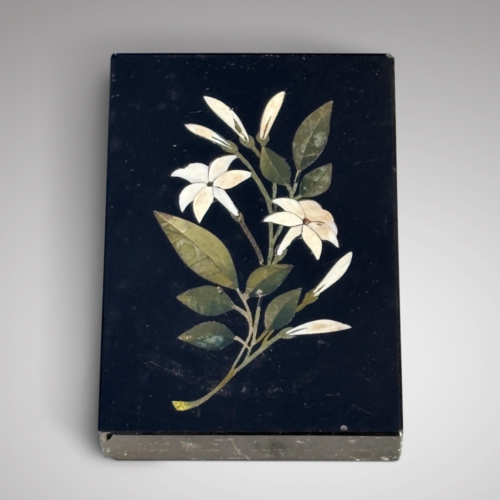 Victorian Ashford Marble Pietra Dura Desk Weight