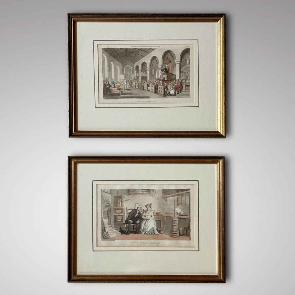 A pair of 19th Century Dr Syntax Prints