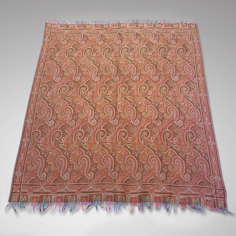19th Century Paisley Woollen Shawl View II