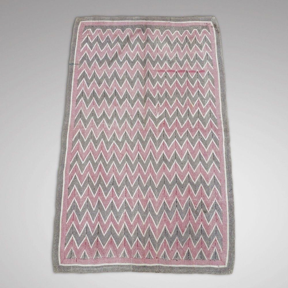 Antique Hand Stitched Lohori Kantha Throw View II