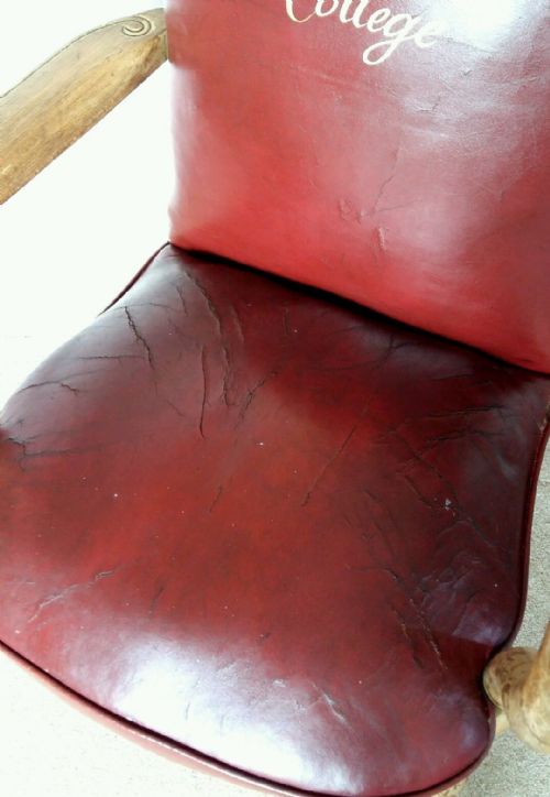 fig 3. Pair of Edwardian Library Leather Armchairs Kings College London