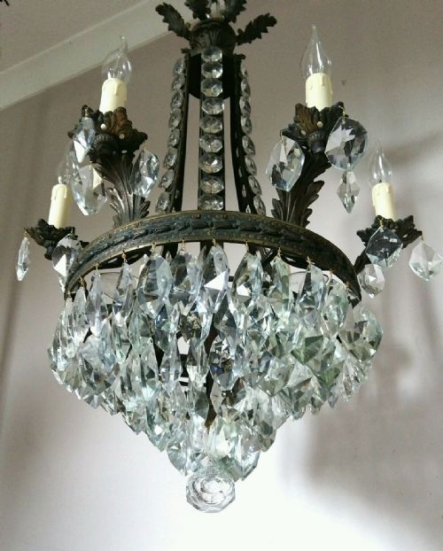 fig 4. Antique Empire Style Crystal Chandelier