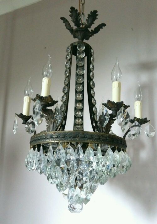 fig 5. Antique Empire Style Crystal Chandelier