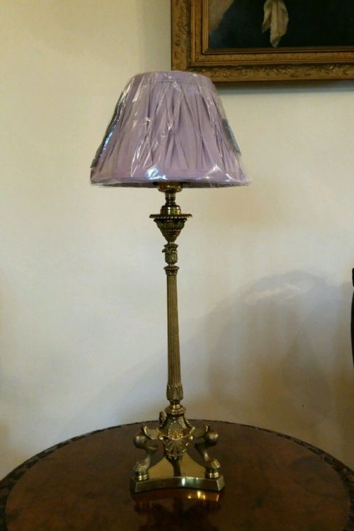 fig 1. C1900 Edwardian Elegant Gilt Table Lamp