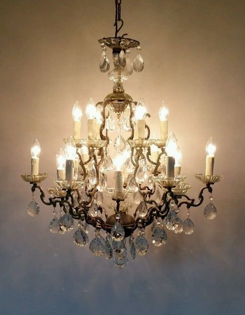 12 Arm Birdcage Crystal Chandelier
