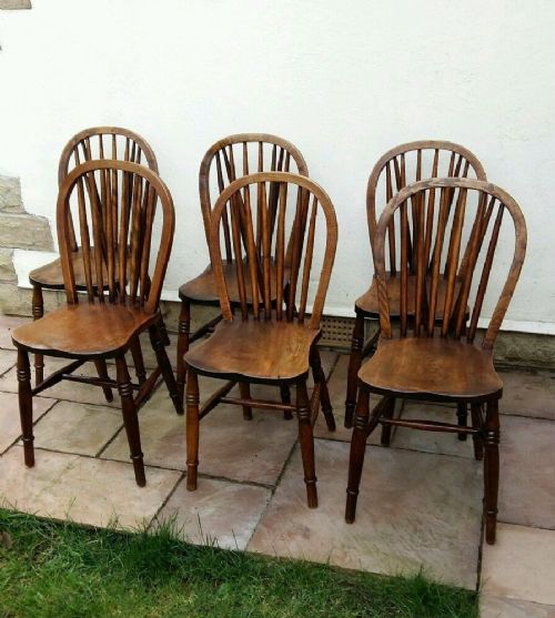 C1890 Set of 6 Kitchen Chairs
