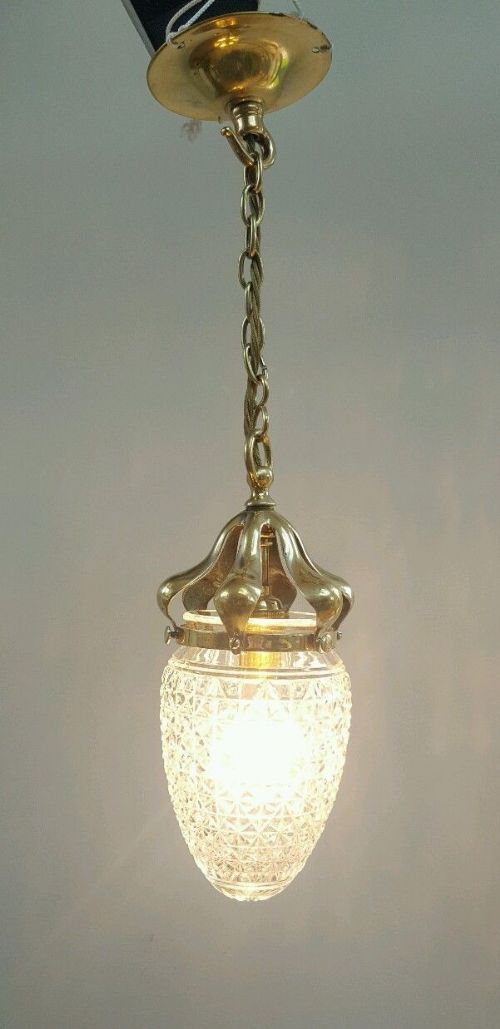 Edwardian C1910 Pineapple Ceiling Light