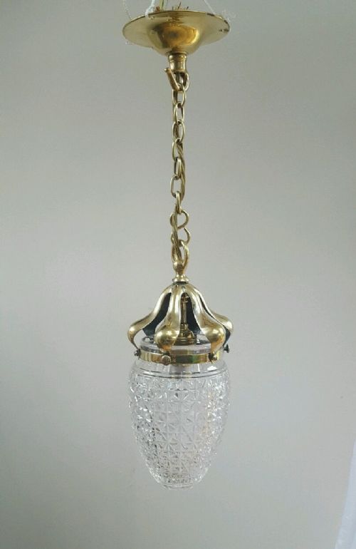 fig 1. Edwardian c1910 Pineapple Ceiling Light