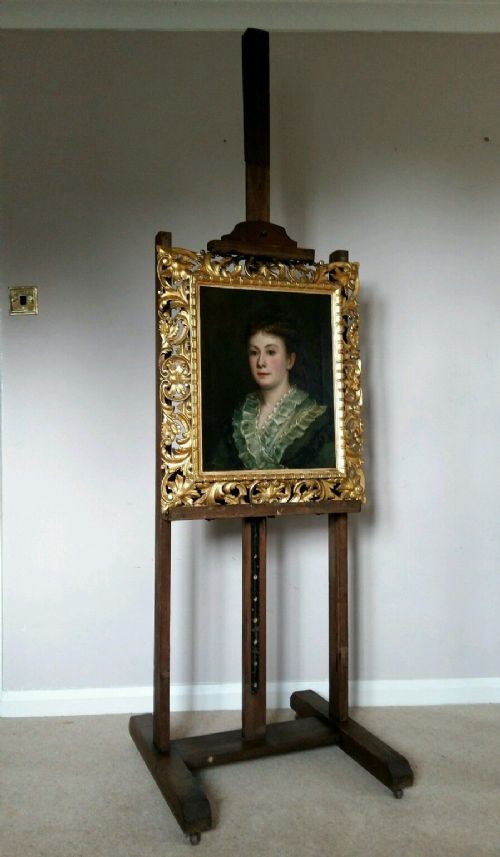 C1880 Dutch Wooden Artist's Easel