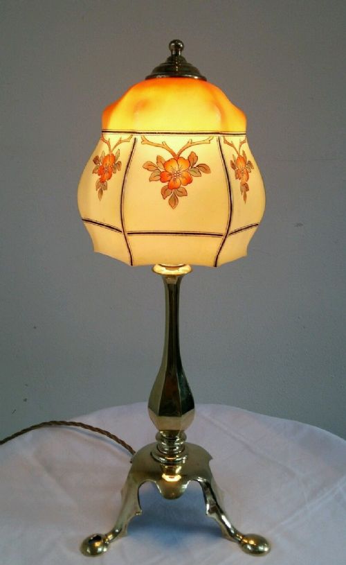 fig 1. Edwardian Pullman Brass Lamp