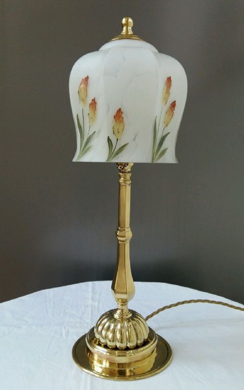 fig 1. Elegant c1910 Cast Brass Table Lamp