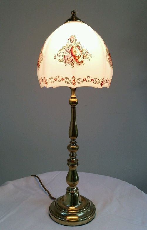 C1910 Elegant Brass Table Lamp
