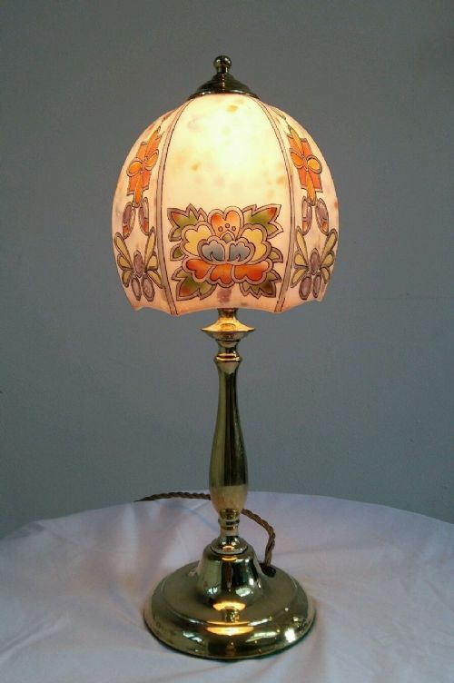C1900 Edwardian Elegant Cast Brass Table Lamp