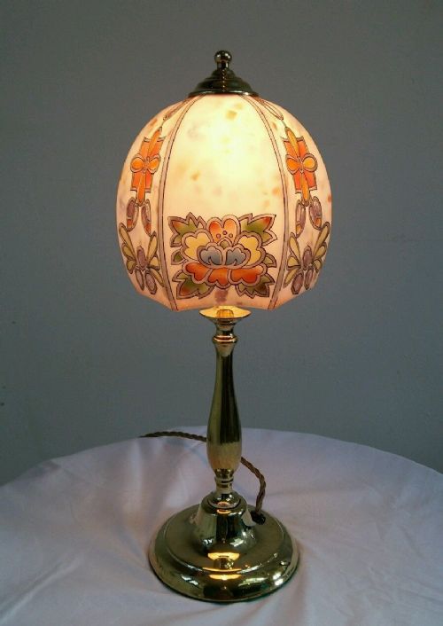 fig 1. C1900 Edwardian Elegant Cast Brass Table Lamp