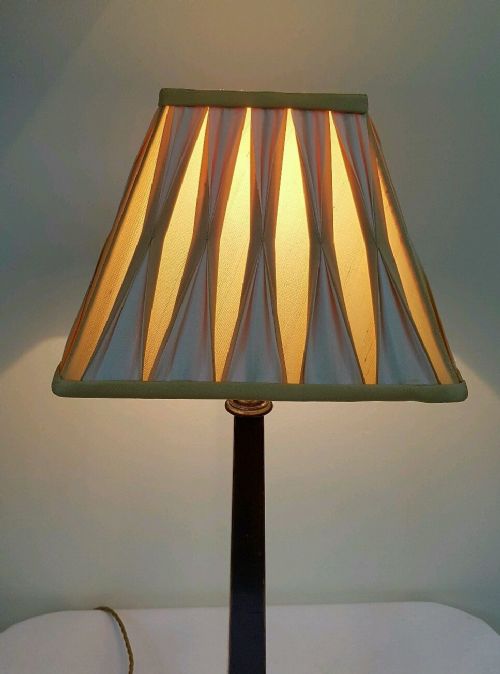 fig 1. c1920 Bronzed Effect Brass Column Table Lamp