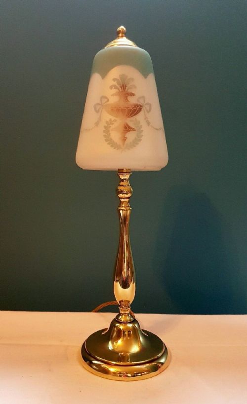 C1920 Elegant Brass Table Lamp