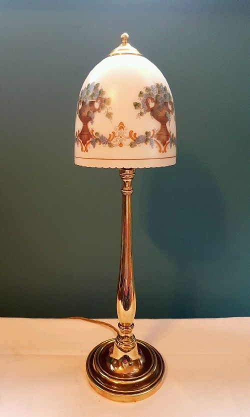 C1910 Elegant Cast Brass Table Lamp