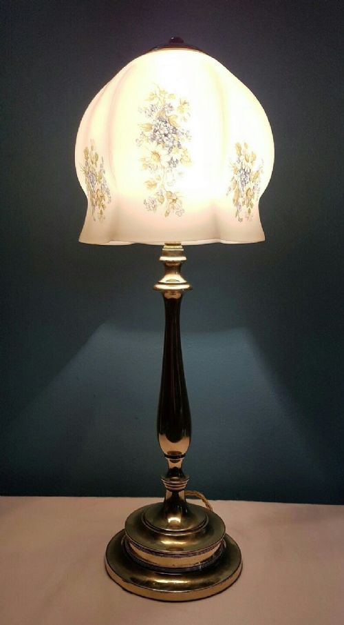 C1920 Edwardian Brass Table Lamp