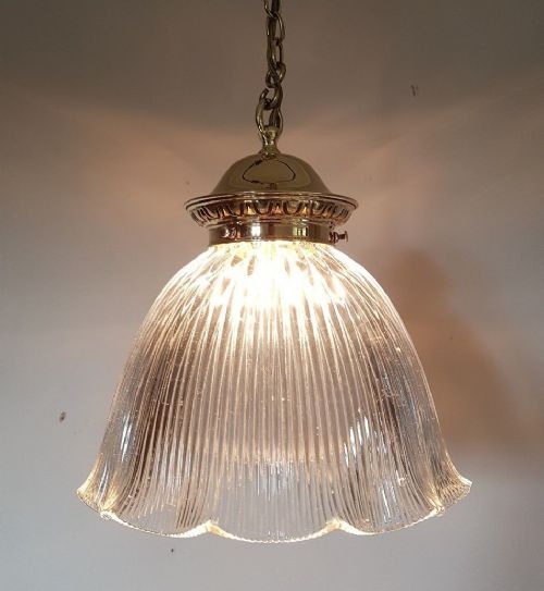 Large 1909 Holophane Ceiling Light