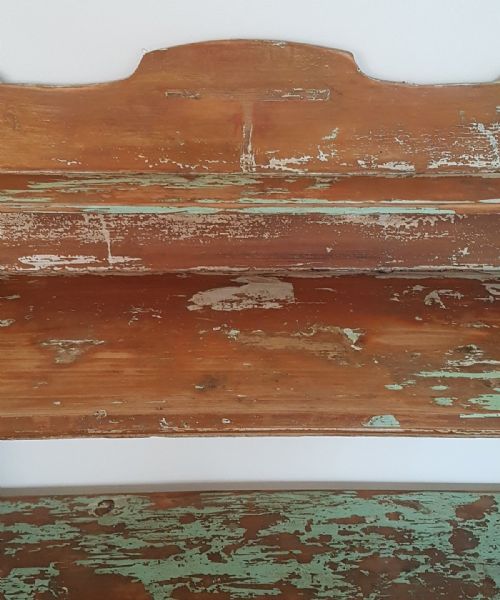 fig 1. French 19th Century Pine Shabby Chic Open Bookcase