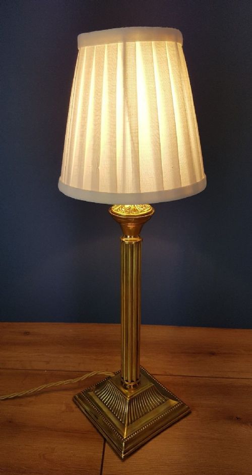 fig 1. Corinthian Brass Table Lamp