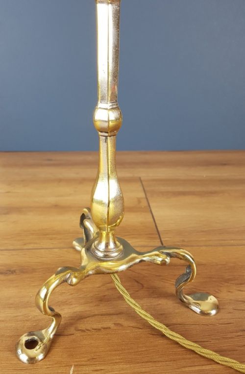 fig 7. Distressed Silver Plated Brass Pullman Table Lamp with Distressed Ceramic Shade