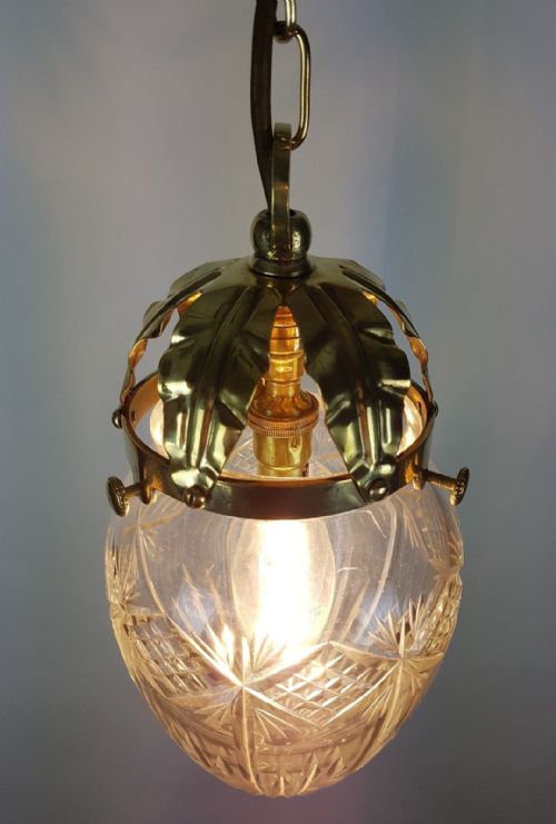 fig 2. Cut Crystal Pineapple Ceiling Light
